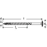 fischer Holzbauschraube PowerFast II 8,0x160 Tellerkopf TX 50 Stück, Teilgewinde, verzinkt