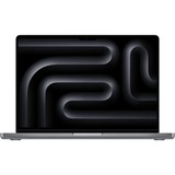 Apple MacBook Pro (14") 2023 CTO, Notebook grau, M3 10-Core GPU, MacOS, Amerikanisch, 36 cm (14.2 Zoll) & 120 Hz Display, 1 TB SSD