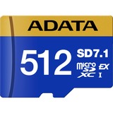 ADATA Premier Extreme microSDXC 512 GB, Speicherkarte blau/gelb, SD Express, UHS-I U3, Class 10, V30