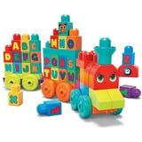 Fisher-Price MEGA BLOKS ABC Lernzug, Konstruktionsspielzeug 