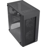 Aerocool Hexform G-BK-V2 , Tower-Gehäuse schwarz, Tempered Glass