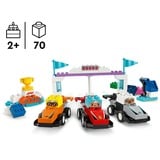 LEGO 10445 DUPLO F1 Team Rennautos mit Rennfahrern, Konstruktionsspielzeug 