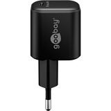 goobay USB-C Schnellladegerät Nano, PD, GaN, 65 Watt schwarz, 1x USB-C, Power Delivery 3.0