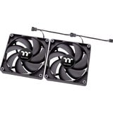 Thermaltake CT140 PC Cooling Fan, Gehäuselüfter schwarz, 2er Pack, 140 mm