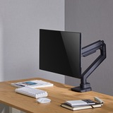 SilverStone Monitorarm SST-ARM14B, Monitorhalterung schwarz, für Monitore von 17" - 49" (43 - 124cm)