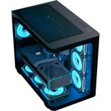 Aerocool P500C-G-BK-v1, Tower-Gehäuse schwarz, Tempered Glass x 3