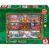 Schmidt Spiele Fröhliche Weihnachtszeit, Puzzle 1000 Teile