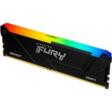 Kingston FURY DIMM 64 GB DDR4-3200 (4x 16 GB) Quad-Kit , Arbeitsspeicher schwarz, KF432C16BB2AK4/64, Beast RGB, INTEL XMP