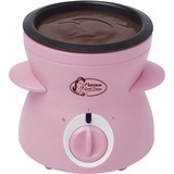 Bestron Schokoladenfondue / Schmelzer DCM043P rosa, 25 Watt, Topf 0,3 Liter