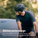 Shokz OpenRun, Kopfhörer grau, Bluetooth, Laden über magnetische Induktion