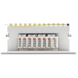 DeLOCK 10" Patchpanel 8 Port Cat.6A grau, 1 HE