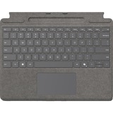 Microsoft Surface Pro Keyboard mit Stiftaufbewahrung, Tastatur platin, DE-Layout, für Surface Pro (11. Edition)/10 for Business/9/8