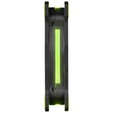 Thermaltake Riing 14 LED Green 140x140x25, Gehäuselüfter schwarz/grün, 140 mm