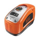 BLACK+DECKER Kompressor ASI300-QS, 11bar, Luftpumpe orange/schwarz, 12 Volt Zigarettenzünder-Anschluss