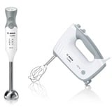 Bosch Handmixer ErgoMixx MFQ36470 weiß/grau, 450 Watt, mit Mixfuß und Becher