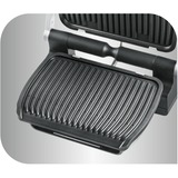 Tefal OptiGrill+ GC712D12, Kontaktgrill silber/schwarz, 2.000 Watt