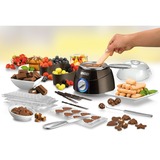 Unold Chocolatier 48667, Fondue braun/silber, 25 Watt, Topf 0,25 Liter