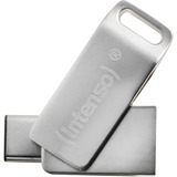 Intenso cMOBILE LINE 32GB, USB-Stick silber, USB-A 3.2 Gen 1, USB-C 3.2 Gen 1