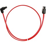 Sharkoon SATA II Kabel gewinkelt rot, 50cm, mit Lasche