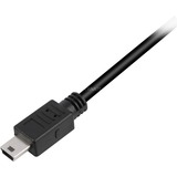 Sharkoon USB 2.0 Kabel, USB-A Stecker > Mini-USB Stecker schwarz, 3,0 Meter, doppelt geschirmt