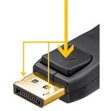 goobay Verbindungskabel DisplayPort 1.2 Stecker > DisplayPort Stecker schwarz, 3 Meter