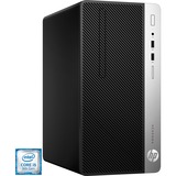 HP ProDesk 400 G6 Microtower (7EM13EA), PC-System schwarz/silber, Windows 10 Pro 64-Bit