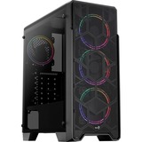 Aerocool Ore Tempered Glass, Tower-Gehäuse schwarz, Tempered Glass