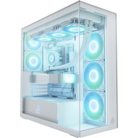 ARCTIC Xtender VG , Tower-Gehäuse weiß, Tempered Glass x 2 (klar)