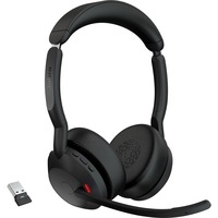 Jabra Evolve2 55, Headset schwarz, Stereo, UC, USB-A, Link380a