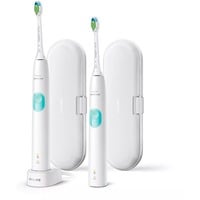 Philips Sonicare ProtectiveClean 4300 HX6807/35, Elektrische Zahnbürste weiß, inkl. 2. Handstück