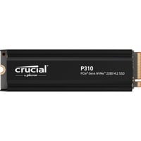 Crucial P310 1 TB mit Kühlkörper, SSD PCIe 4.0 x4, NVMe, M.2 2280