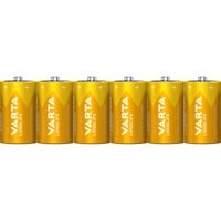 VARTA Longlife, Batterie 6 Stück, D