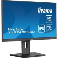 iiyama ProLite XUB2493HSU-B7, LED-Monitor 60.5 cm (23.8 Zoll), schwarz (matt), FullHD, IPS, ergonomischer Standfuß, USB-Hub, 100Hz Panel