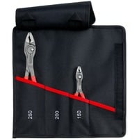 KNIPEX Rolltasche TwinGrip, Frontgreifzangen-Set 2-teilig rot, Länge 150 / 250mm