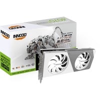 INNO3D GeForce RTX 4070 Ti SUPER TWIN X2 OC WHITE, Grafikkarte weiß, DLSS 3, 3x DisplayPort, 1x HDMI 2.1a