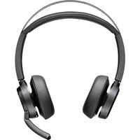 HP Poly Voyager Focus 2 USB-A Headset schwarz, +BT700 USB Adapter, Microsoft Teams zertifiziert