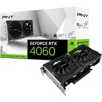 PNY GeForce RTX 4060 VERTO, Grafikkarte DLSS 3, 3x DisplayPort, 1x HDMI 2.1