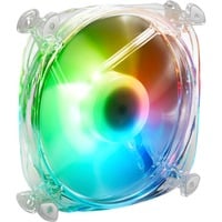 Sharkoon SHARK Disc PWM RGB Fan, Gehäuselüfter transparent, 120 mm