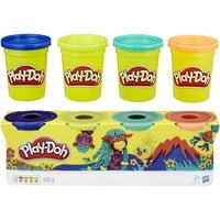 Hasbro Play-Doh 4er-Farbenpack Wild, Kneten 4 112g-Dosen