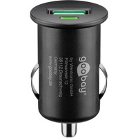 goobay Quick Charge USB Auto Schnellladegerät schwarz, mit QC 3.0