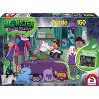 Schmidt Spiele Monster Loving Maniacs: Bo als Monsterjäger, Puzzle 150 Teile, Glow in the Dark