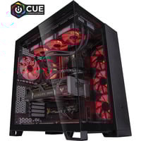 ALTERNATE Custom PC Series • iCUE Red Madness Gaming-PC schwarz/transparent, ohne Betriebssystem