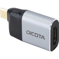 DICOTA Mini Adapter D32047, USB-C > HDMI silber, PD 100 Watt