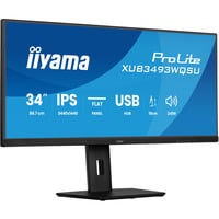 iiyama ProLite XUB3493WQSU-B6, LED-Monitor 86.7 cm (34 Zoll), schwarz (matt), QHD, IPS, 120 Hz, HDMI, 120Hz Panel