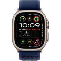 Apple Watch Ultra 2, Smartwatch grau, 49 mm, Trail Loop blau M/L, Titangehäuse, Cellular