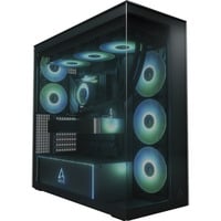 ARCTIC Xtender VG , Tower-Gehäuse schwarz (matt), Tempered Glass x 2 (getönt)
