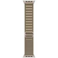 Apple 49 mm Alpine Loop, Uhrenarmband olivgrün/titan, Größe L