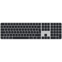 Apple Magic Keyboard mit Touch ID und Ziffern­block, Tastatur silber/schwarz, FR-Layout, für Mac Modelle mit Apple Chip