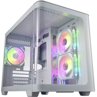 Fortron FSP , Tower-Gehäuse weiß, Tempered Glass x 2