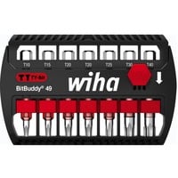 Wiha Bit-Satz BitBuddy TY-Bits 49mm, 7-teilig schwarz/rot, TORX